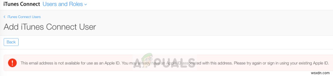 Fix: This email address is not available for use as an Apple ID