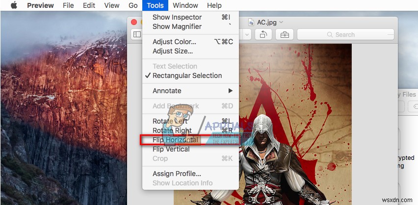How to Print Mirror Image/Text on a Mac