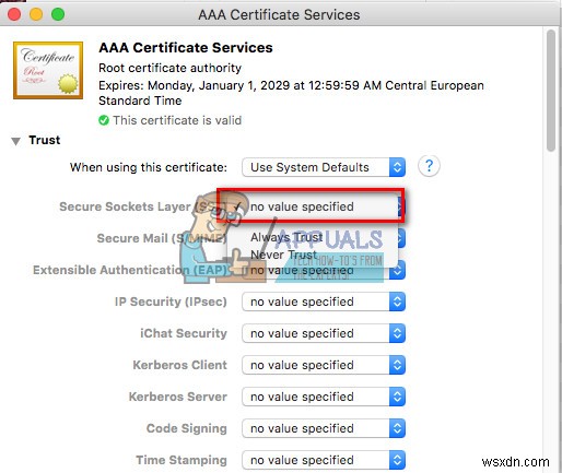 Fix: iTunes can’t verify the Identity of the server