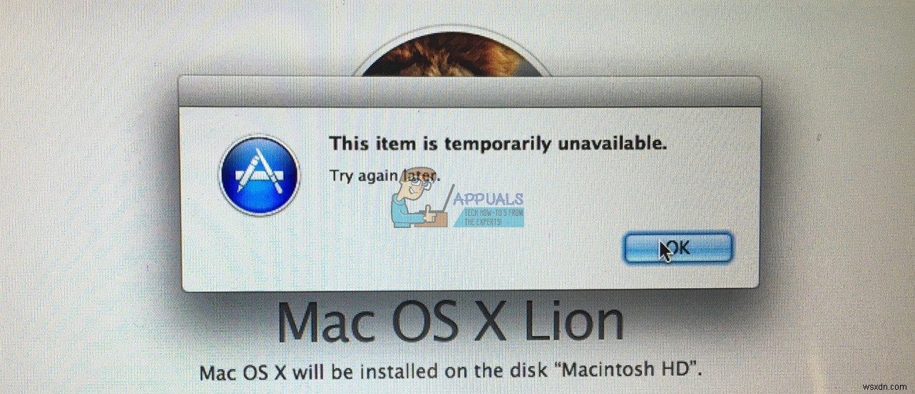 How to Fix This Item is Temporarily Unavailable After Reinstalling Your MacOS or OS X