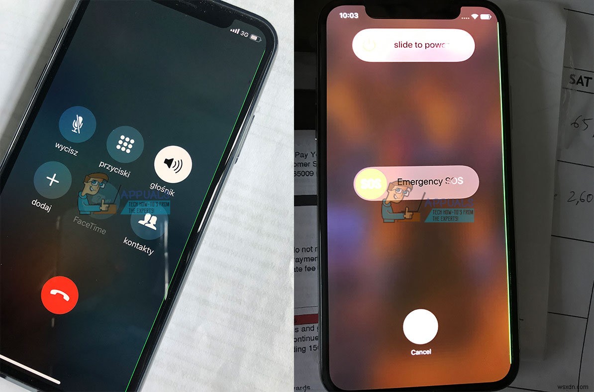The Green Line Issue on iPhone X