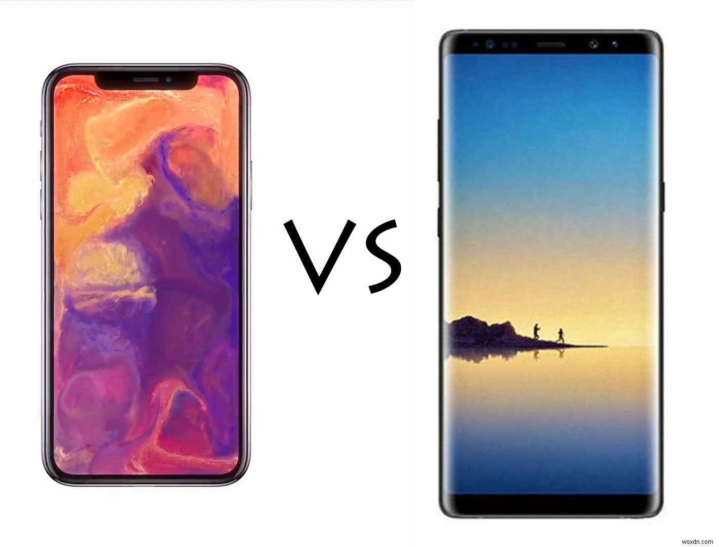 iPhone X vs. Samsung Galaxy Note 8: Beauty vs. Beast