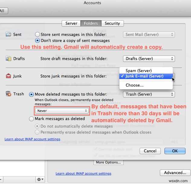 FIX: Outlook Error 1025 “Invalid Mailbox Name” for Gmail on Mac