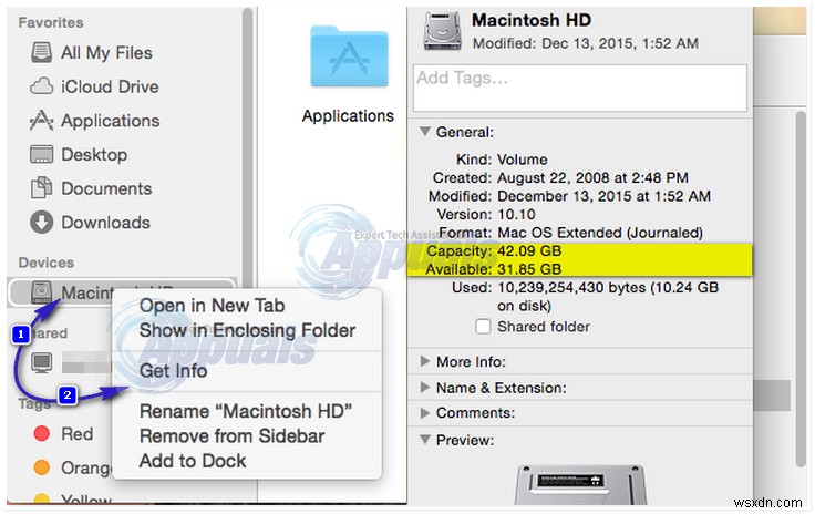 FIX: Your startup disk is almost full