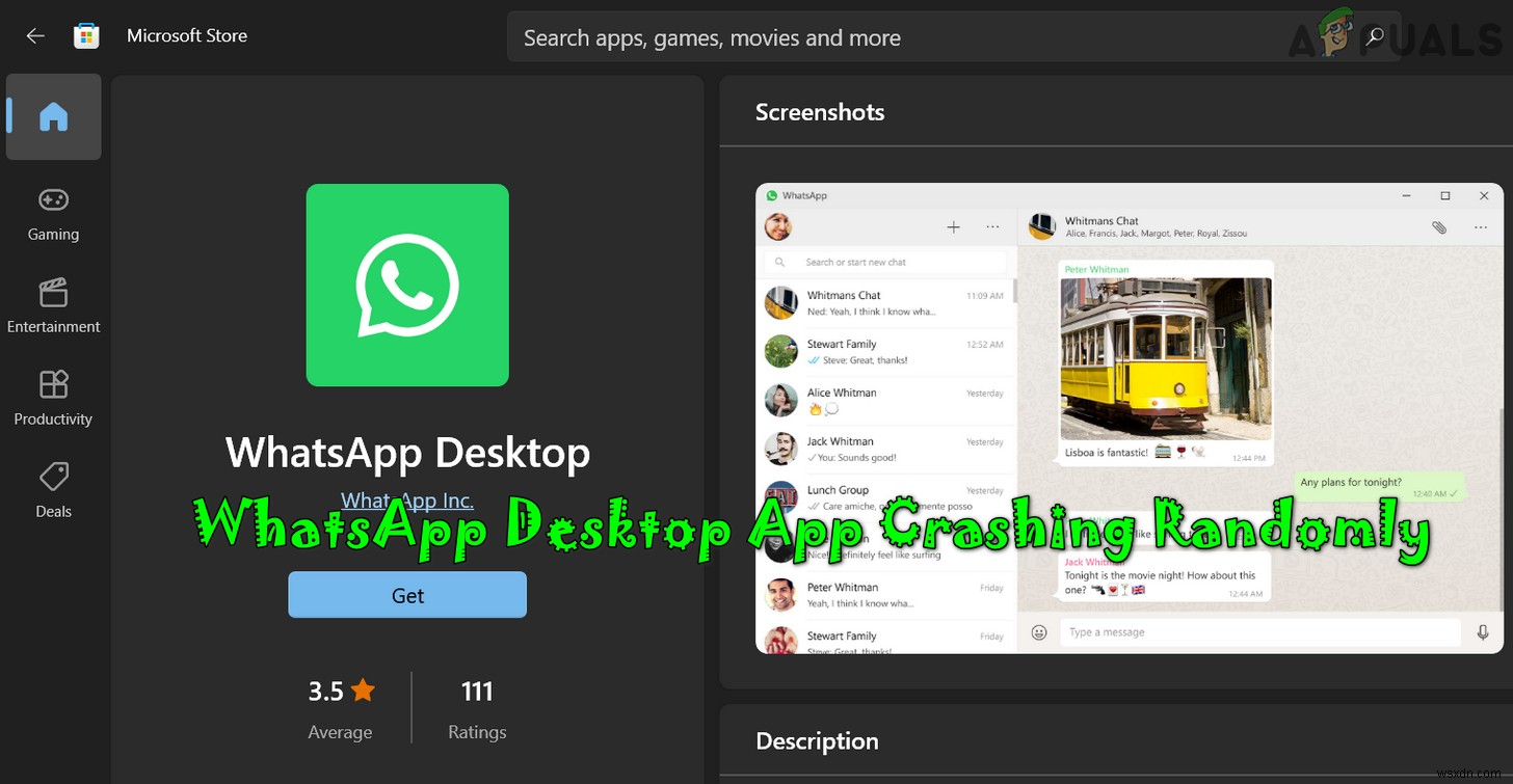 How to Fix WhatsApp Desktop App Crashing?