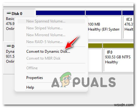 How to Convert a Basic Disk to a Dynamic Disk on Windows?
