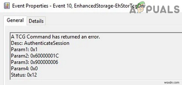 [SOLVED] Event ID 10: A TCG Command Has Returned an Error