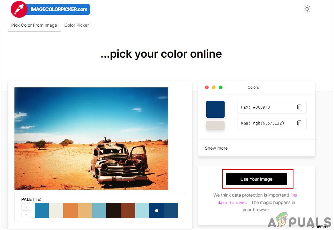 How to Pick a Color Code from Any Image?