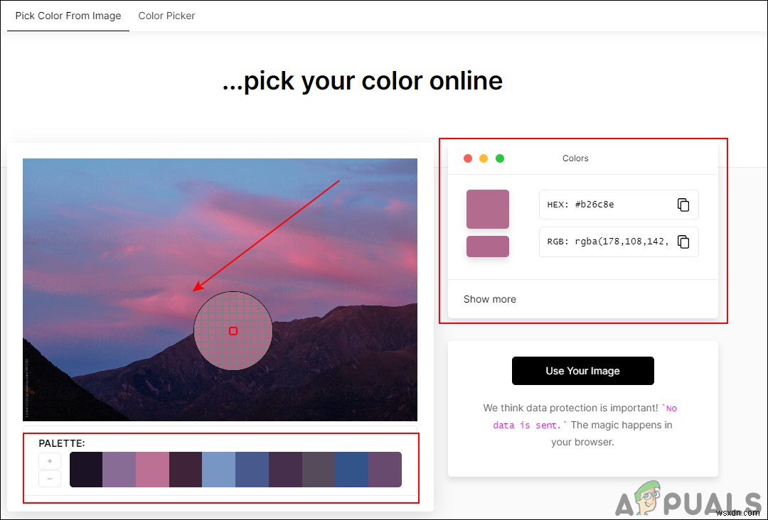 How to Pick a Color Code from Any Image?