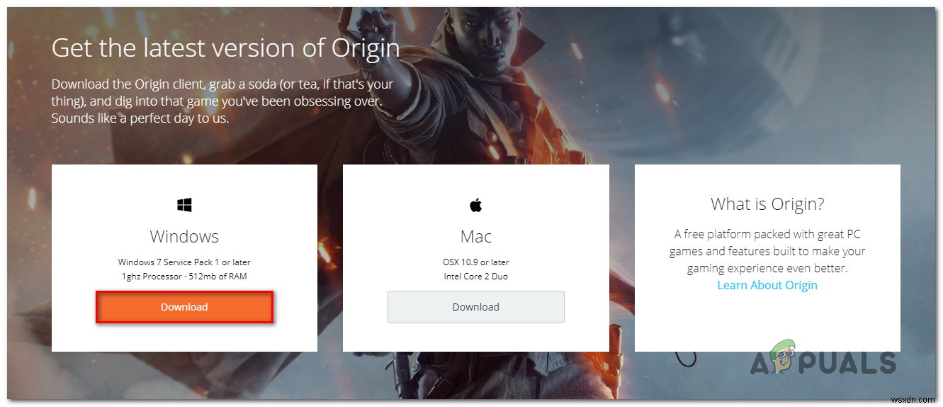 Fix: Unable to install Origin Code 10.0 on Windows 10