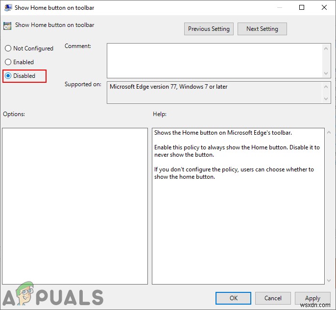 How to Add or Remove Home Button on Toolbar in Microsoft Edge Chromium?