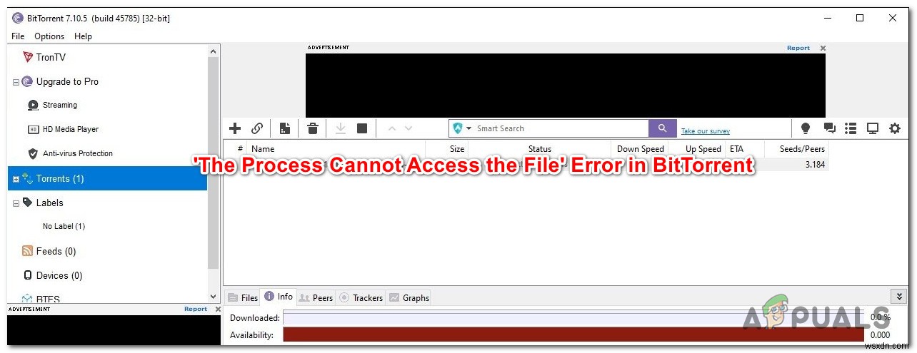 How to Fix BitTorrent Error ‘The Process Cannot Access the File’