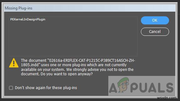 How to Fix Adobe InDesign Missing Plugins Error