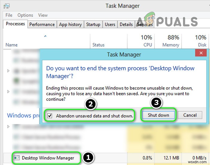 How to Remove Grey box on top-right corner of Windows 10 Desktop?
