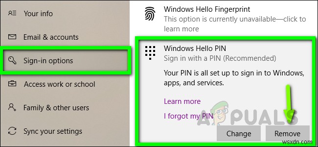 How to Switch Login method from PIN to Password
