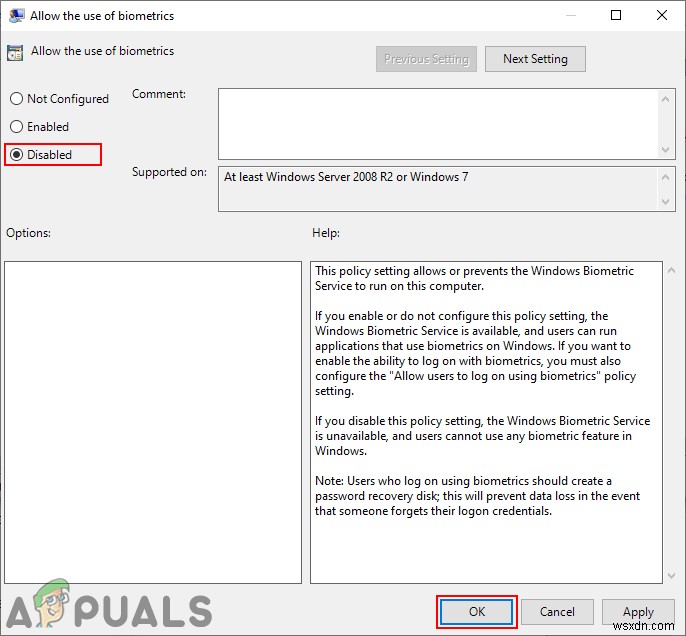 How to Disable Face Recognition or Fingerprint Login on Windows 10?