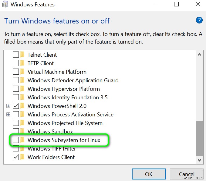 Fix: WSLRegisterDistribution Failed with Error: 0x8007019e