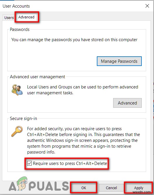 How to Enable or Disable Windows 10 Secure Sign-In