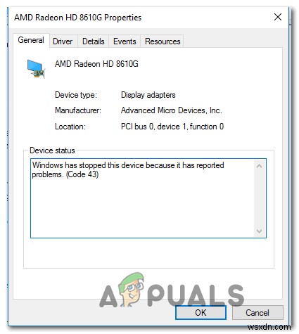 [FIX] Error (Code 43) with AMD Radeon GPU