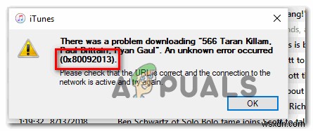 [FIX] iTunes Store Error Code 0x80092013 on Windows