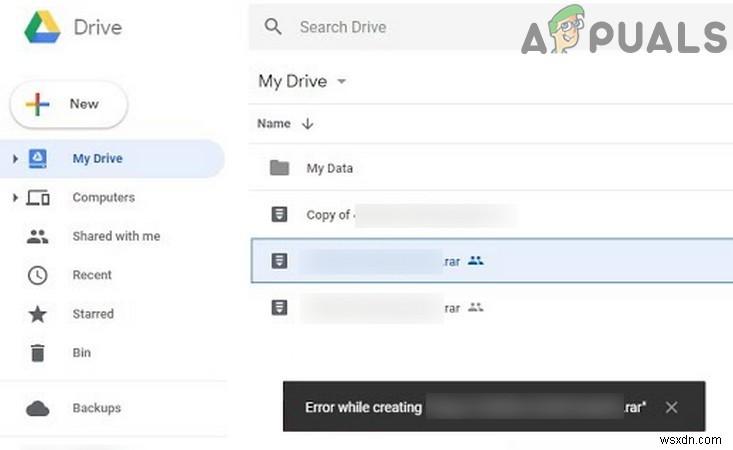 Fix: Google Drive Error Creating Copy