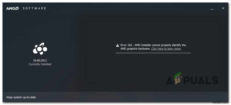 How to FIX AMD Driver Error 182?