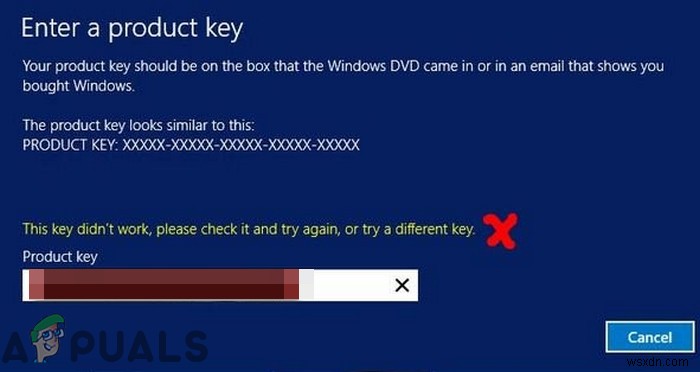Fix: Windows Server not accepting new Product Key