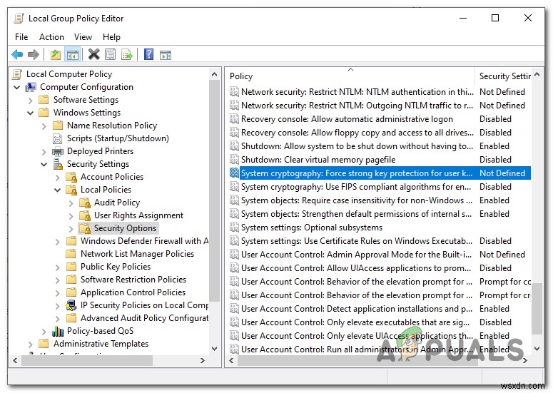 Fatal Error Occurred while Creating an SSL Client Credential in Event Viewer
