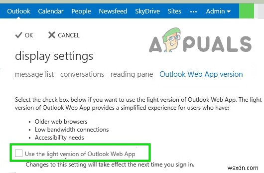 Outlook’s WebApp wont Download Attachments