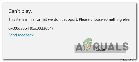 Resolve Groove Music Player Error 0xc00d36b4 “Cant Play”