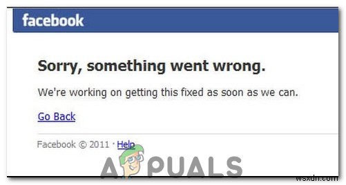 Facebook Login Error ‘Sorry, Something Went Wrong’