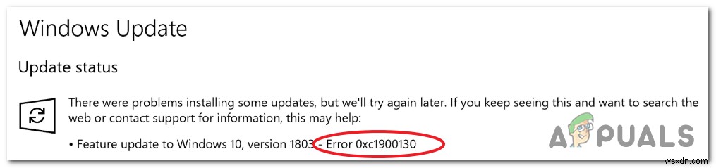 How to Solve the Windows Update Error 0xc1900130?