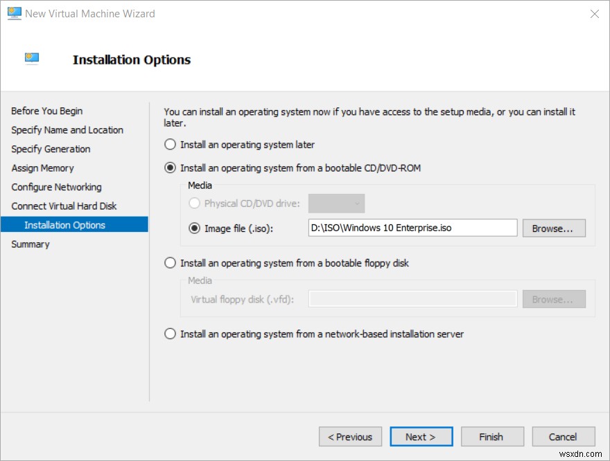 Create Your First Virtual Machine in Hyper-V 2019