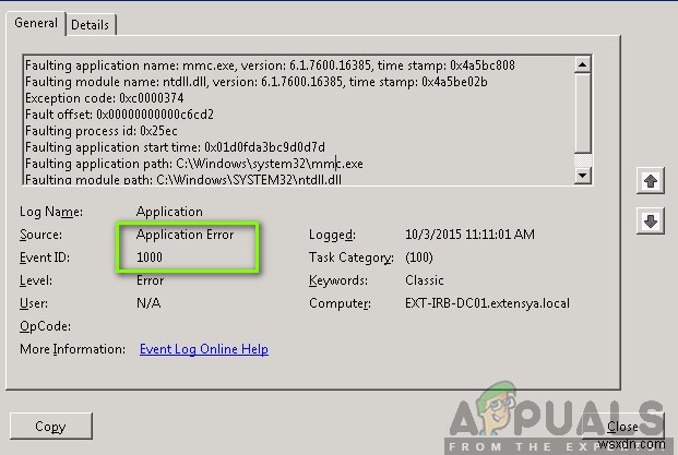 How to Fix Event 1000 Application Error on Windows 10