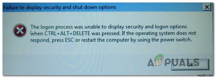How to Fix ‘Failure to Display Security and Shutdown Options’