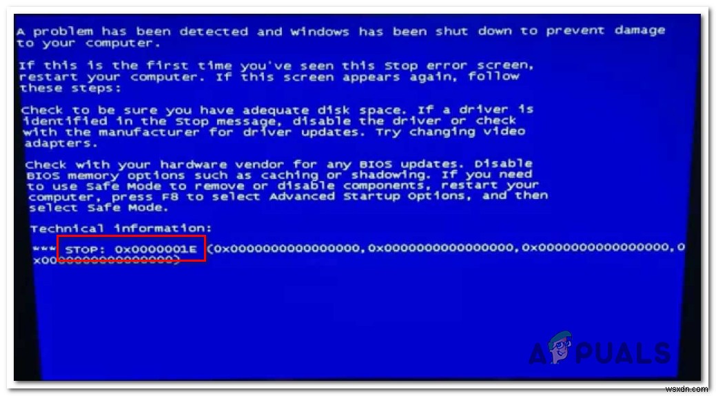 How to Fix BSOD Error Code 0x0000001e