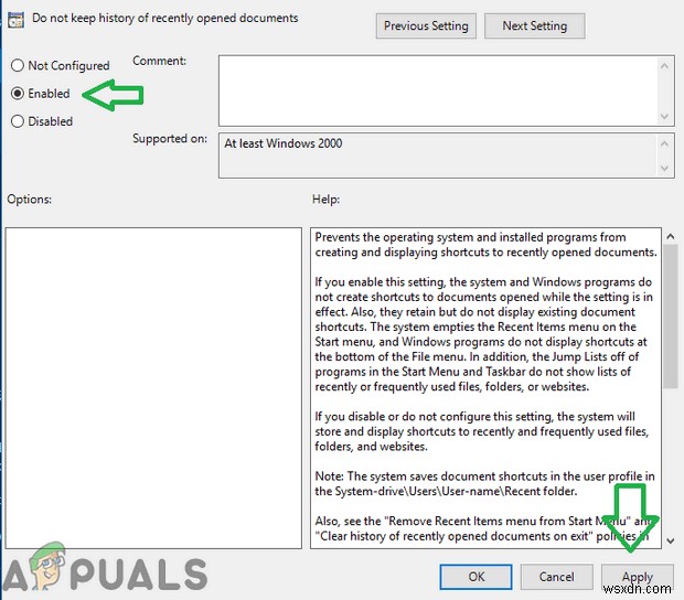 How to Disable Recent Files in Windows 10