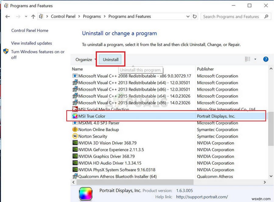 Fix: MSI True Color not Working