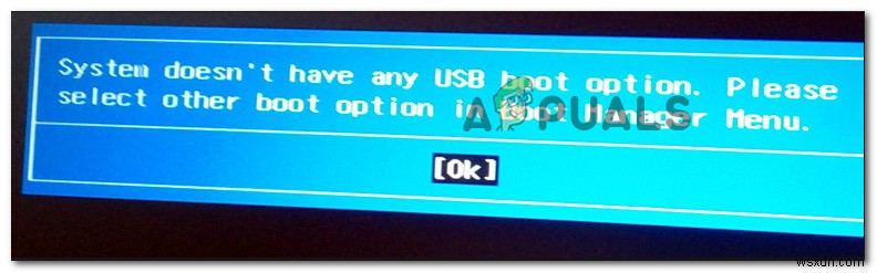 Fix: System Doesn’t Have Any USB Boot Option