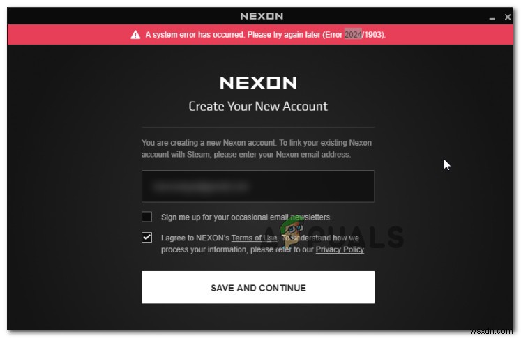 Fix: A System Error Has Occurred. Please Try Again Later (Error 2024/1903)