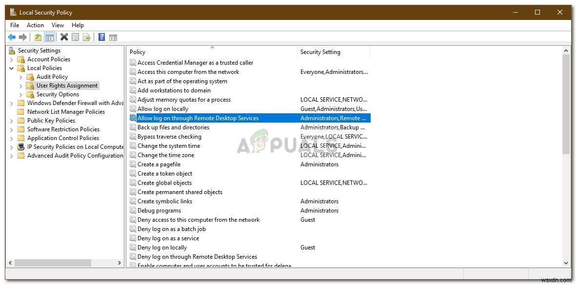 Fix: The Connection was Denied Because the User Account is not Authorized for Remote Login