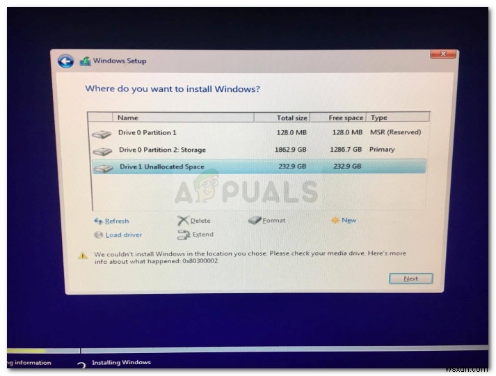 Fix: Windows Installer Error 0x80300002