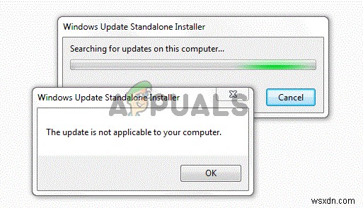 Fix: This Update is not Applicable to your Computer
