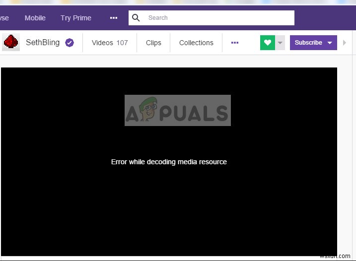 How to fix 3000 Media resource decoding error