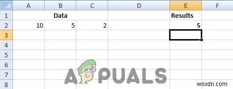 How to Perform Subtraction in Excel