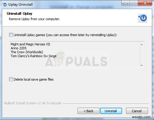 Fix: Uplay has detected an unrecoverable error and must shut down