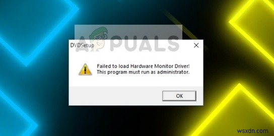 Fix: Failed to load Hardware Monitor Driver