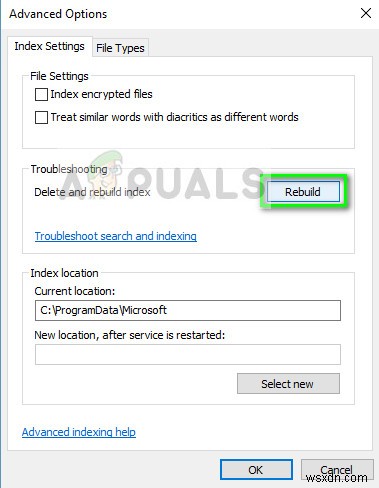 Fix: Windows 10 Indexing is not running