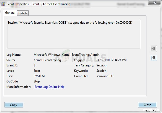 How to Fix the Session “Microsoft Security client OOBE” Stopped Error 0xC000000D