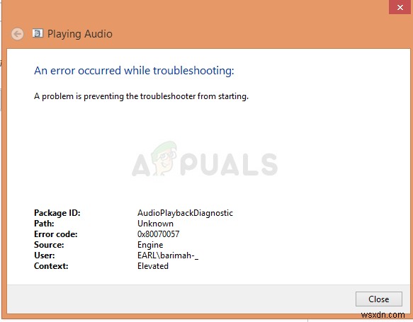 Fix: A problem is preventing the troubleshooter from starting on Windows 10